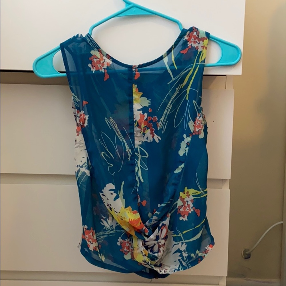 Sheer floral top